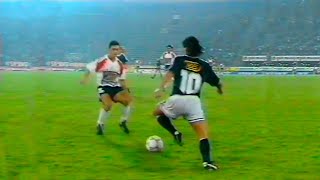 Maradona's incredible show at the farewell to his friend Funes (1992)