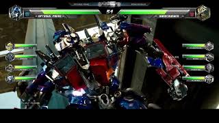 Optimus Prime vs Bonecrusher with Healthbars