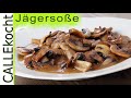 Leckere Jägersoße kochen - Rezept für Champignonsauce zum Schnitzel
