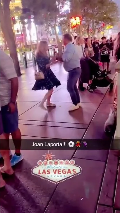 Joan Laporta is living it up in Vegas