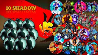 Shadow Fight 2 10 Shadow vs All Bosses