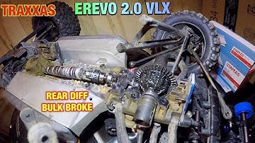 Traxxas EREVO 2.0 VXL the rear diff BULKHEAD broke will the repair be complicated