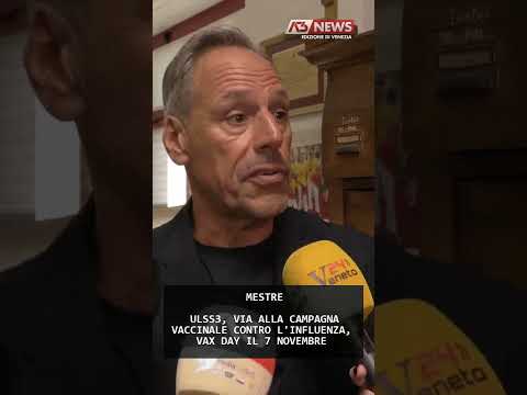 Video ULSS3, VIA ALLA CAMPAGNA VACCINALE CONTRO L'INFLUENZA, VAX DAY IL 7 NOVEMBRE | 01/10/2026