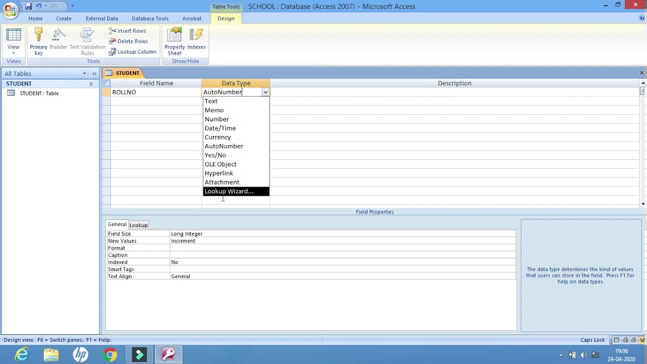 CREATING A DATABASE | MS ACCESS - YouTube