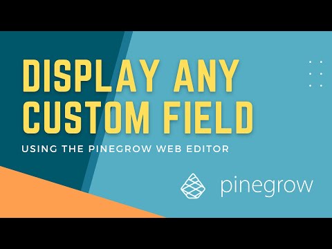 Display ANY WordPress Custom Field using Pinegrow
