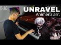 Unravel (Animenz arr.) - TK from Ling Tosite Sigure - Tokyo Ghoul OP1 (Piano Cover)