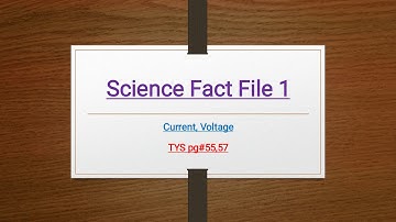 Science fact file 1 electrical circuits chapter 4