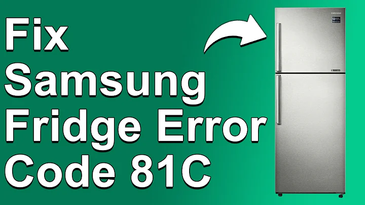 How To Fix The Samsung Fridge 81C Error Code - Meaning, Causes, & Solutions (Easy Solution)