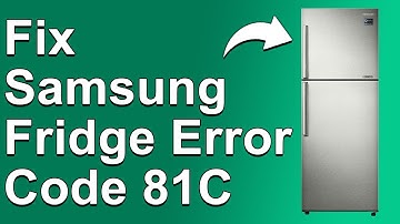 How To Fix The Samsung Fridge 81C Error Code - Meaning, Causes, & Solutions (Easy Solution)