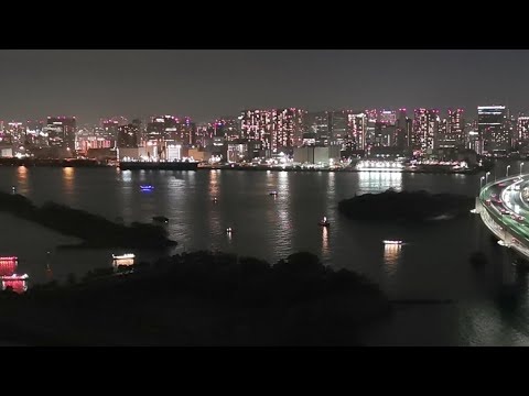 ライブカメラ お台場レインボー花火 スマホカメラ HUAWEI p30pro お台場レインボー花火 レインボーブリッジスペシャルライトアップ点灯式 お台場＆屋形船 サムネイル
