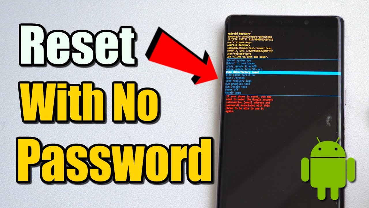 How to Factory Reset Samsung Phone without Password Older Model (Fix ...