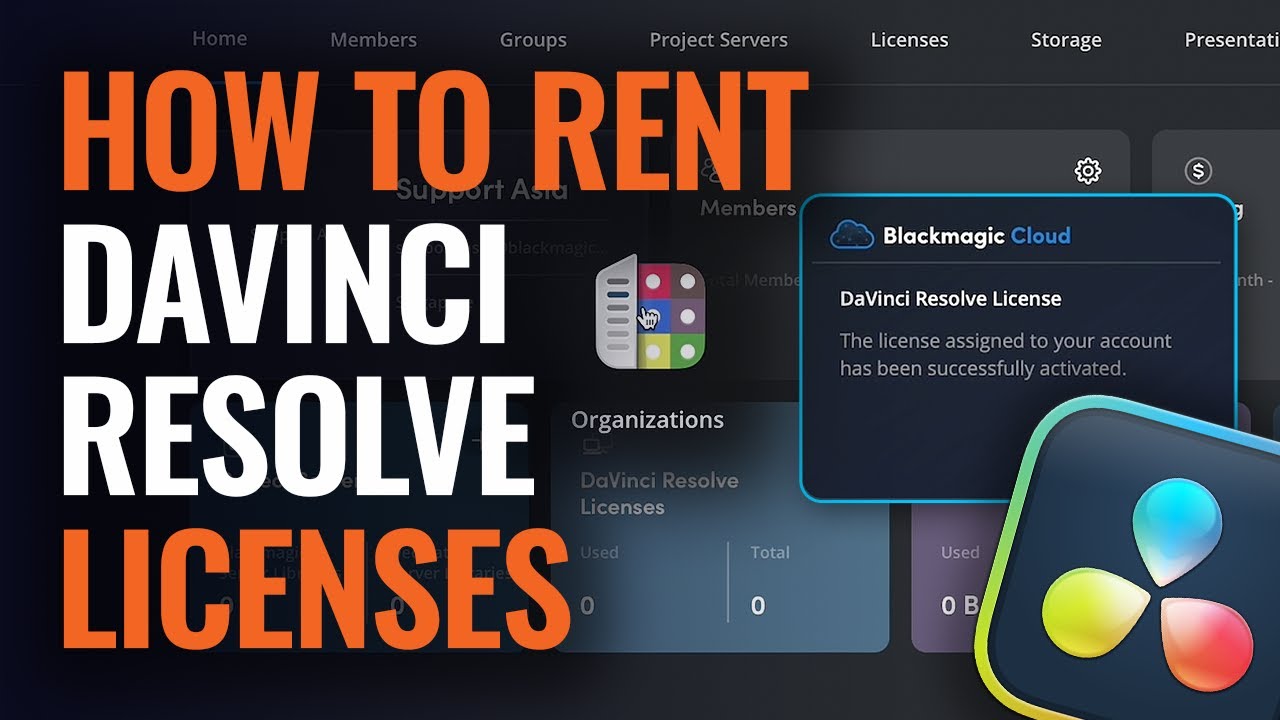 How to Rent DaVinci Resolve Studio Licenses - YouTube