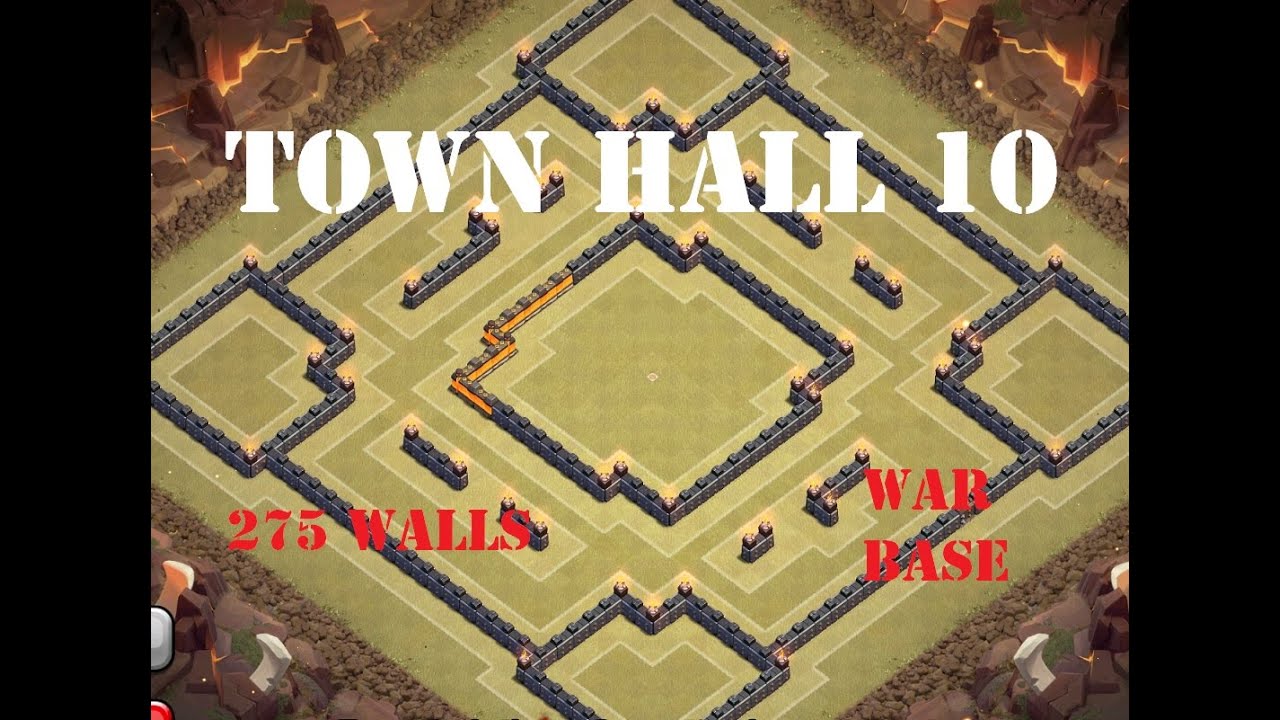 CLASH OF CLANS | New Town Hall 10 (TH 10) War Base  - 275 walls