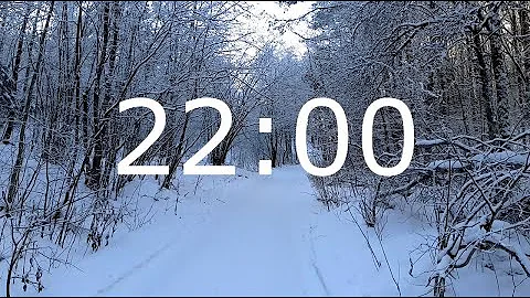 22 Minute Winter Timer with Meditation Music