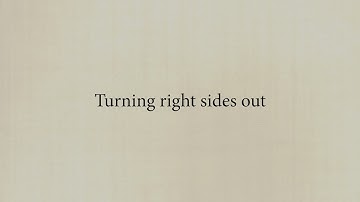 Artisan Apron - Hints And Tips - Turning Right Sides Out