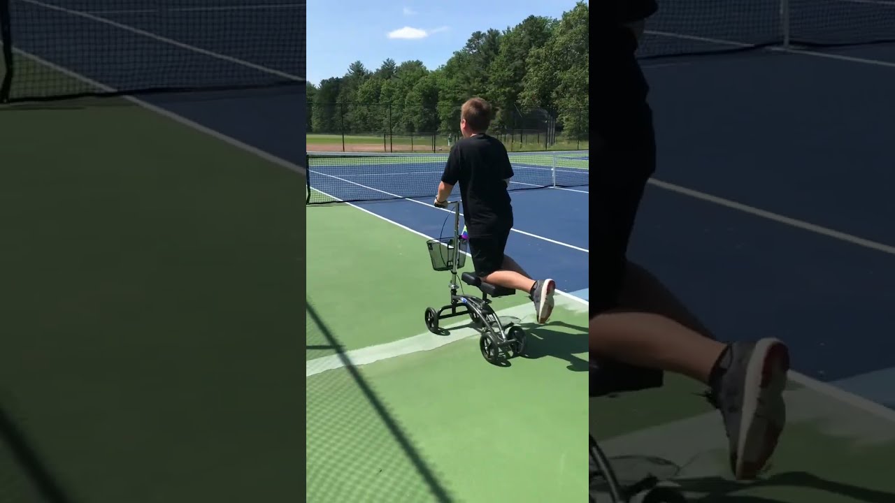 Grainy Dramatically Falls Into Tennis Thing 
