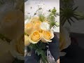 bouquet work home #decorat #event🌿 &amp; layer roses🌹 #bouquettutorial #flowers