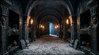 Catacombs Entrance Hall – Dark Fantasy Dungeon Ambience (3 Hours) | Obsidian Scriptorium