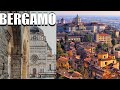 Where should we go around milan bergamo italy drone  walking tour 4k u.