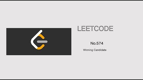 LeetCode-574 winning candidate