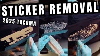 2025 Toyota Tacoma Sticker Removal Made Easy!