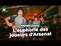 La joie communicative des joueurs d'Arsenal sacrés champions d'Angleterre devant leur télé