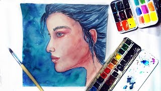 watercolor portrait detail painting techniques 2