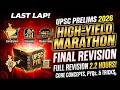 High Yield Full Final Revision Marathon for UPSC Prelims 2026 🔥 Ultimate Non-Stop Course