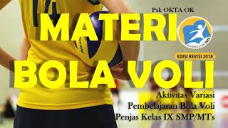 MATERI PJOK Kelas 9 ‼️ Permainan Bola Besar - BOLA VOLI ‼️ SMP/MTs