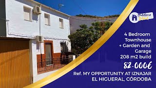208m2 4 Bed Townhouse+Garden Garage for sale in Spain Andalucia inland Ref MY OPPORTUNITY AT IZNAJAR