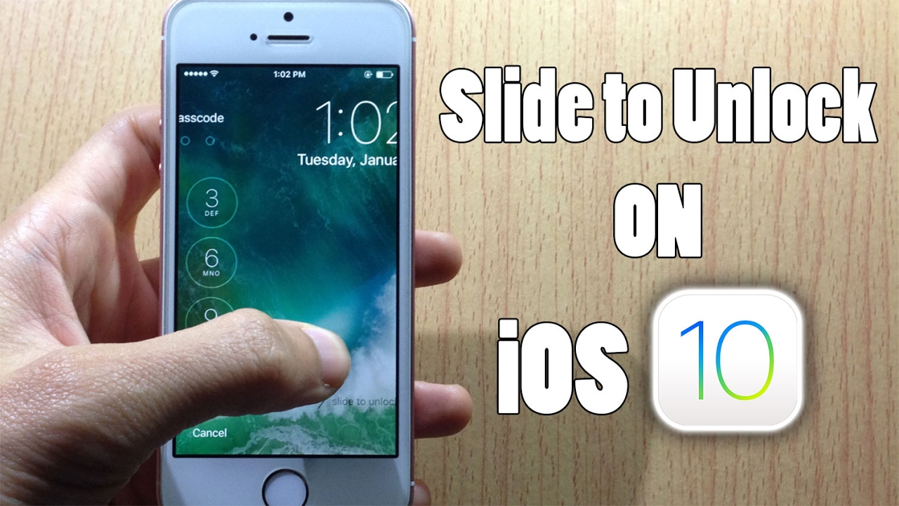 How To Go Back To Swipe Unlock Ios 10