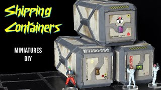 How to Make Futuristic Cargo Containers (Neon Skies cyberpunk RPG terrain tutorial)