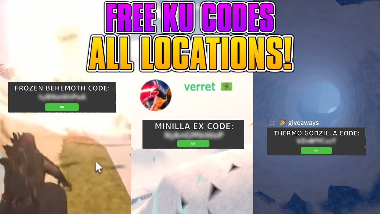 ALL LOCATIONS for Free Kaiju CODES in Kaiju Universe Roblox YouTube