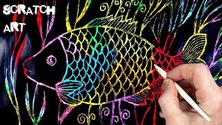 In this video i make scratch art project- draw a colorful fish with
oil pastel, ink and plastic stylus. thanks for watching!!!
