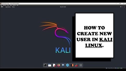 HOW TO CREATE NEW USER AND ADD IT TO SUDO GROUP IN KALI LINUX.