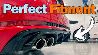 How To Install ECS Rear Diffuser Audi B9 S4 3.0L V6 TFSI (2018+)