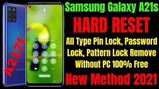 Samsung Galaxy A21s (A217f) Hard Reset || All Type Screen Lock Remove Without PC 100% Free