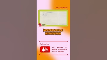 Microprocessor - Introduction I Microprocessor : Architecture, Programming and Interfacing #shorts