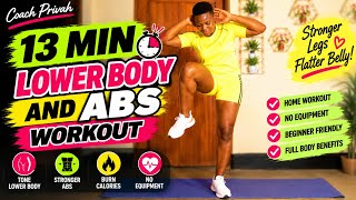 13 Min Lower Body and ABS Workout