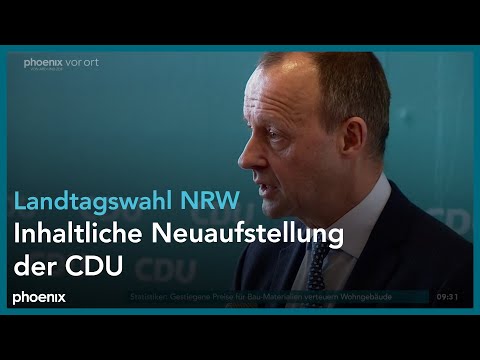 Hendrik Wüst und Friedrich Merz zur Landtagswahl in NRW und der Neuafstellung der CDU am 10.01.22