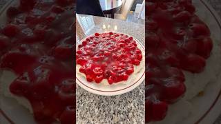 No-Bake Cherry Cheesecake in 10 Mins! Beginner-Friendly & Crowd Pleaser #dessert #nobakecheesecake