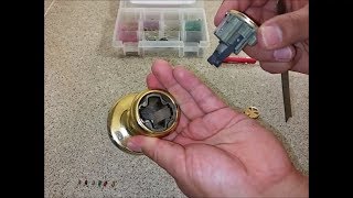How to re-key your locks, make all the locks match the same key.