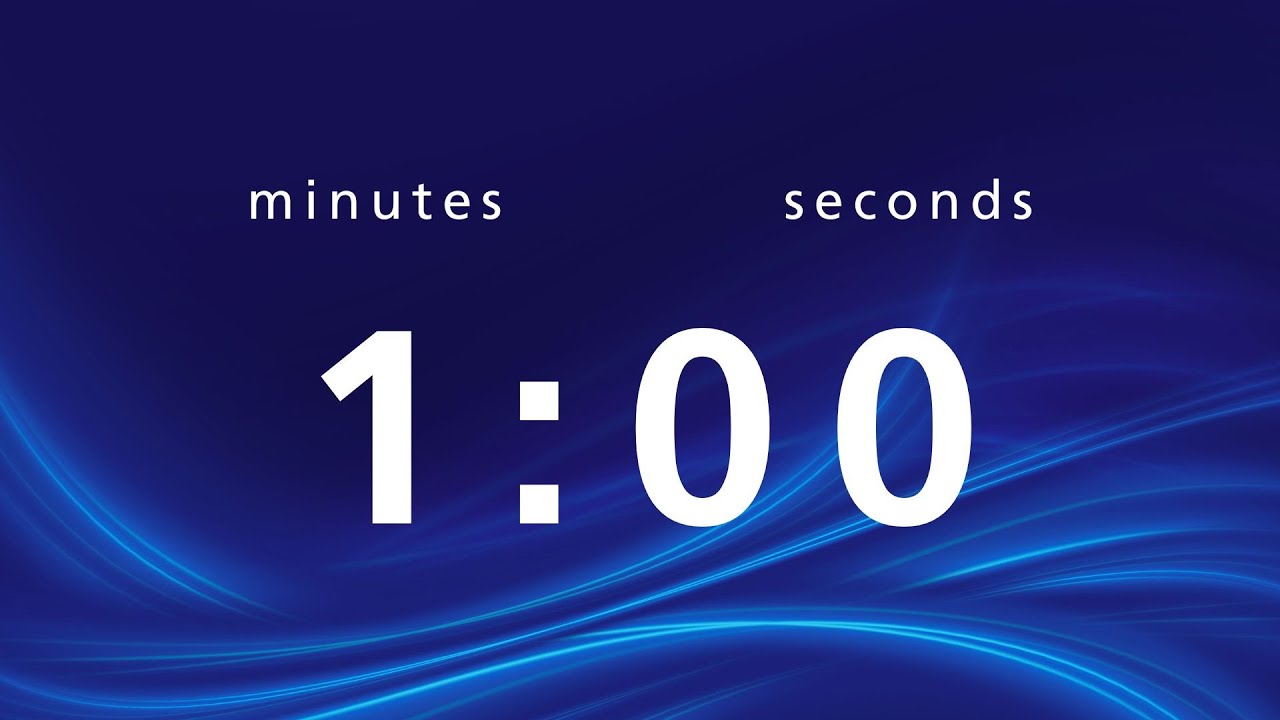Count down timer - 60 seconds - YouTube