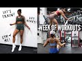 WEEK OF WORKOUTS | Lift Weights with Me + My Gym Workout Split!