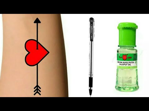 CARA BUAT TATTO DARI PULPEN AGAR TAHAN LAMA | HOW TO MAKE PERMANENT TATTOO AT HAME WITH PEN