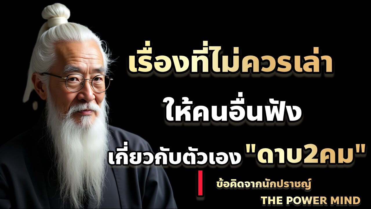 เรื่องที่ไม่ควรเล่าให้คนอื่นฟังเกี่ยวกับตัวเอง เหมือนดาบ 2 คม / THE POWER MIND