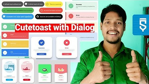 cutetoast with dialog  project in sketchware pro #AndroidAppdeveloper #sketchware #Aauraparti