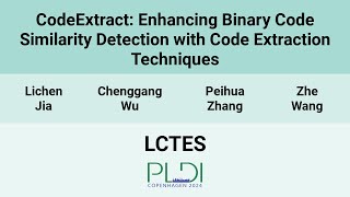 [LCTES24] CodeExtract: Enhancing Binary Code Similarity Detection with Code Extraction Techniques