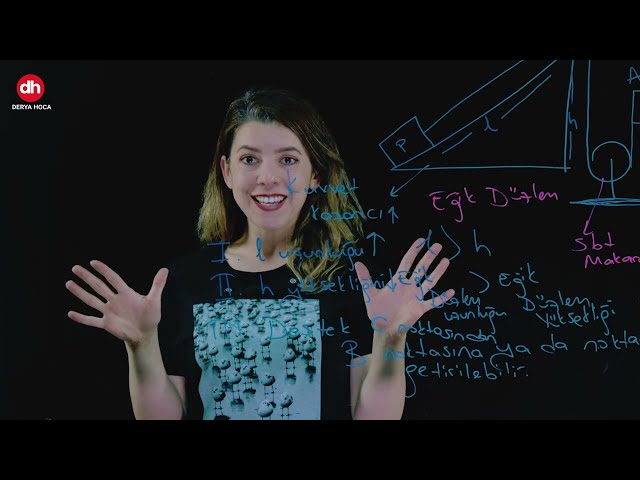 Dişli çarklar ve kasnaklar konusunun lightboard üzerinde anlatımından bir kare