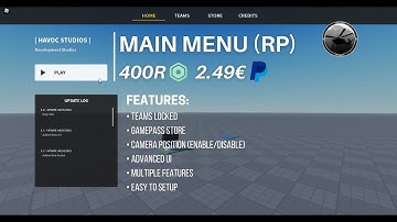 Showcase - Main Menu (RP)